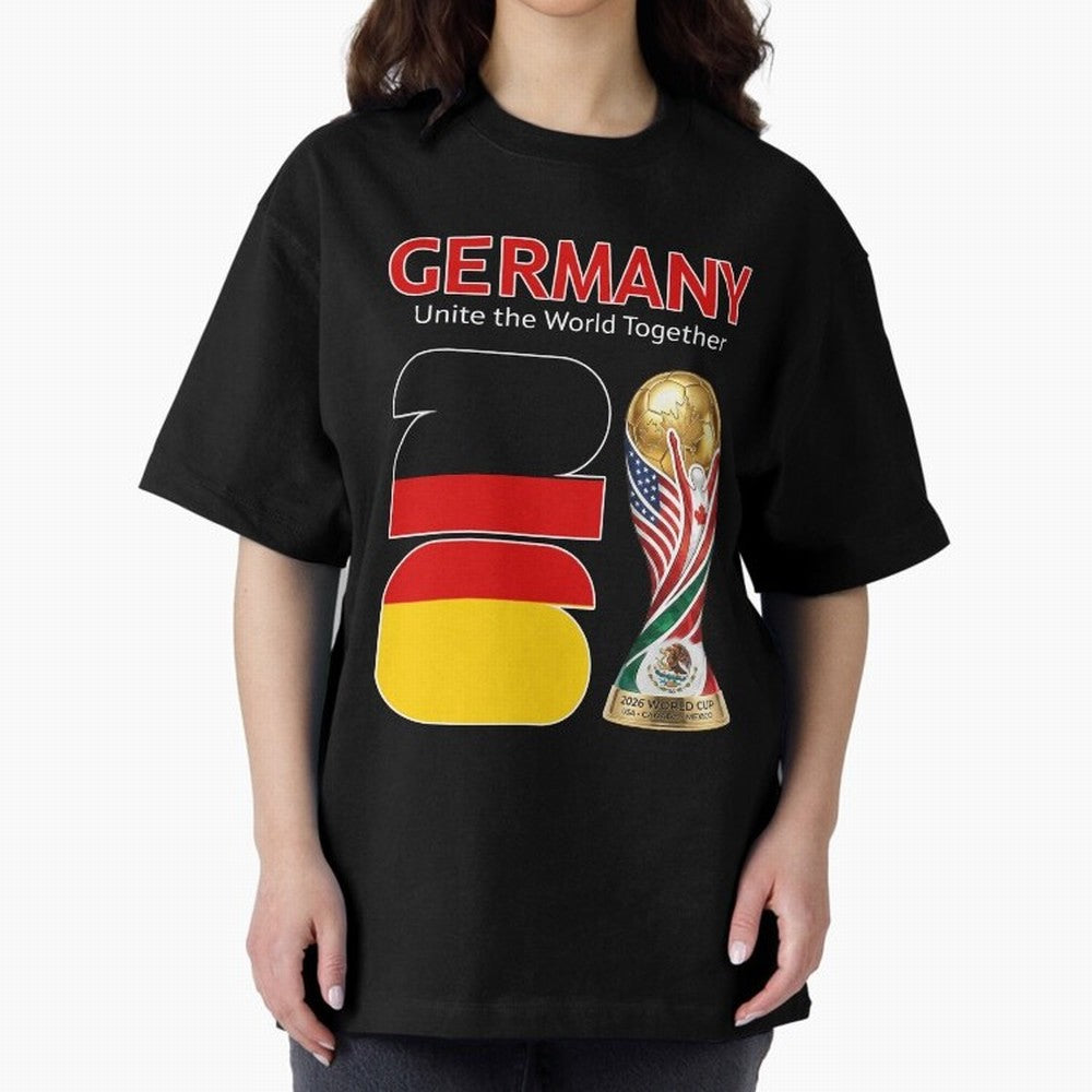 World Cup 2026, IMG 031, GERMANY 001 Oversized T-Shirt Unlock FIFA World Cup 2026 Driven by Messi, Neymar and Mbappe, Spain Energy, Worldwide Fan Energy, Dramatic Goals, Stadium Lights and Championship Celebrations; Ideal for Football Dads,