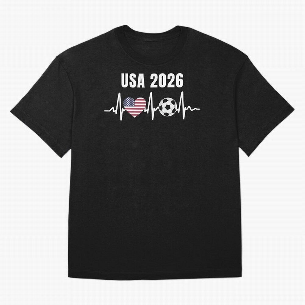Soccer USA 2026 American Flag America World Cup Fan Gift Oversized T-Shirt Carry the Dream of FIFA World Cup 2026 Group Stage Built around Cristiano Ronaldo, Haaland and CR7, Argentina Energy, Fan Favorite Moments, National Team Passion, Big Match