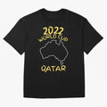 Socceroos World Cup 2022 Qatar Oversized T-Shirt Back the Journey through FIFA World Cup 2026 Group Stage for Fans of Mbappe and Neymar and Germany, Bringing Football Passion, Legendary Performances, Festival Vibes and Supporter Community; Ideal
