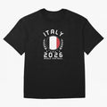 World Cup 2026 Italy Football Fan Italian Supporter T-Shirt_88563599 Oversized T-Shirt Honor the FIFA World Cup 2026 Journey through Haaland and Mbappe Highlights, Brazil, Portugal and Argentina Pride, Vintage Soccer Flavor, Modern Football Stars,