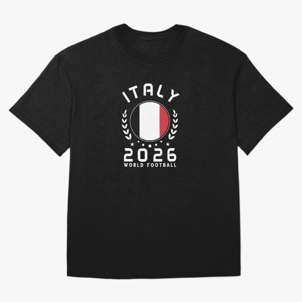 World Cup 2026 Italy Football Fan Italian Supporter T-Shirt_88563599 Oversized T-Shirt Honor the FIFA World Cup 2026 Journey through Haaland and Mbappe Highlights, Brazil, Portugal and Argentina Pride, Vintage Soccer Flavor, Modern Football Stars,
