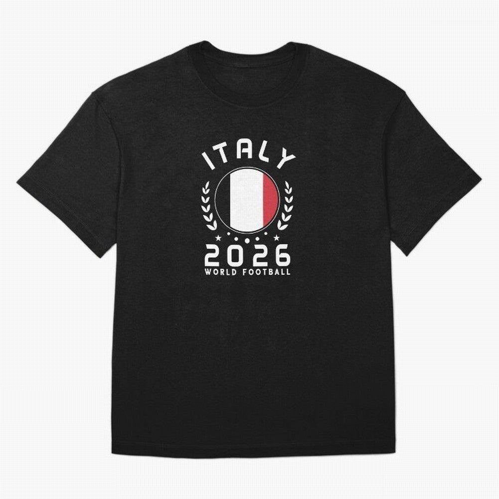World Cup 2026 Italy Football Fan Italian Supporter T-Shirt_88563599 Oversized T-Shirt Show Championship Spirit for FIFA World Cup 2026 for Fans of Cristiano Ronaldo, Haaland and CR7 and Argentina and Brazil, Bringing Soccer Culture, Superstar