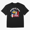 Fifa World Cup 2022. France 2022. Qatar 2022 Oversized T-Shirt Back Your Heroes with Match Day Hype around FIFA World Cup 2026 Group Stage, Messi, CR7 and Mbappe, Brazil, Supporter Pride, Iconic Celebrations, Legendary Names and Global Match Day