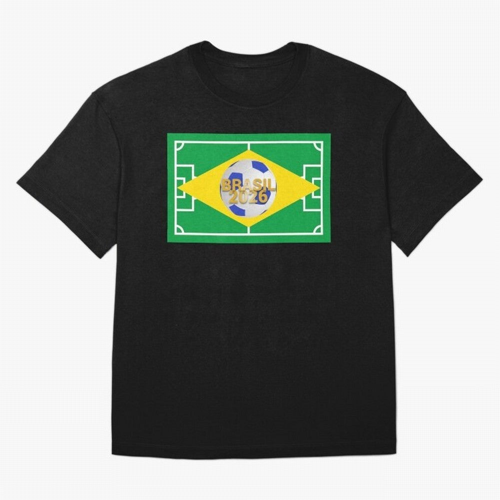 Brazil World Cup 2026 Oversized T-Shirt Feel International Energy from Global Football Passion for FIFA World Cup 2026, Highlighting Messi, Neymar and Mbappe, Brazil, Portugal and Argentina, Football Festival Excitement, Trophy Ambitions, Country