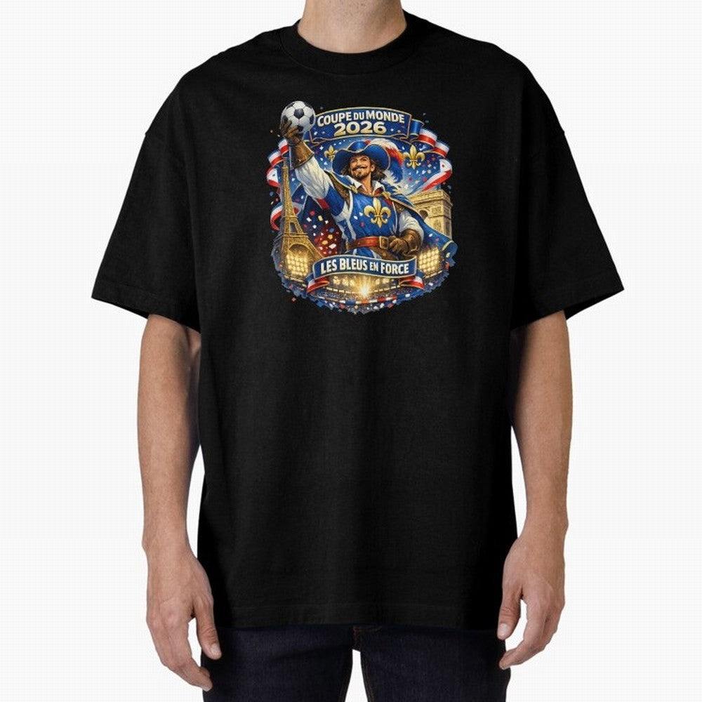 France World Cup 2026 Supporter Oversized T-Shirt Bring Retro Soccer Energy to the FIFA World Cup 2026 Journey through Messi, Neymar and Mbappe Highlights, Argentina and Brazil Pride, Fan Favorite Moments, National Team Passion, Big Match Drama and