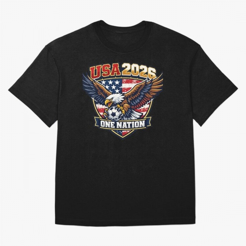 USA Canada Mexico Soccer Cup Oversized T-Shirt Bring Retro Soccer Energy to the FIFA World Cup 2026 Journey through Messi, Neymar and Mbappe Highlights, Argentina and Brazil Pride, Fan Favorite Moments, National Team Passion, Big Match Drama and