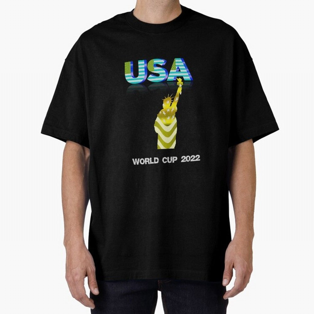 USA World Cup 2022 Oversized T-Shirt Honor the Football Icons of FIFA World Cup 2026 Centered on CR7, Portugal Energy, Game Day Rituals, Football Legends, Country Pride and the Road to the Final; Perfect for Fans, Collectors, Family Gatherings,