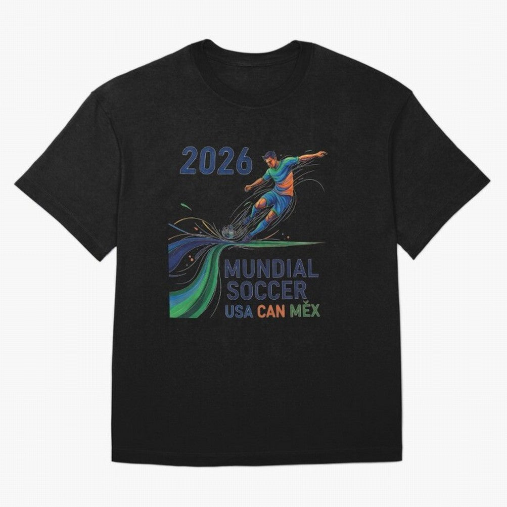 Triangular Goal Art 2026 Oversized T-Shirt Enjoy Global Football Passion for FIFA World Cup 2026 USA Canada Mexico, with Messi, France, Football Passion, Legendary Performances, Festival Vibes and Supporter Community; Built for Supporters Chasing