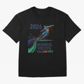 Triangular Goal Art 2026 Oversized T-Shirt Enjoy Global Football Passion for FIFA World Cup 2026 USA Canada Mexico, with Messi, France, Football Passion, Legendary Performances, Festival Vibes and Supporter Community; Built for Supporters Chasing