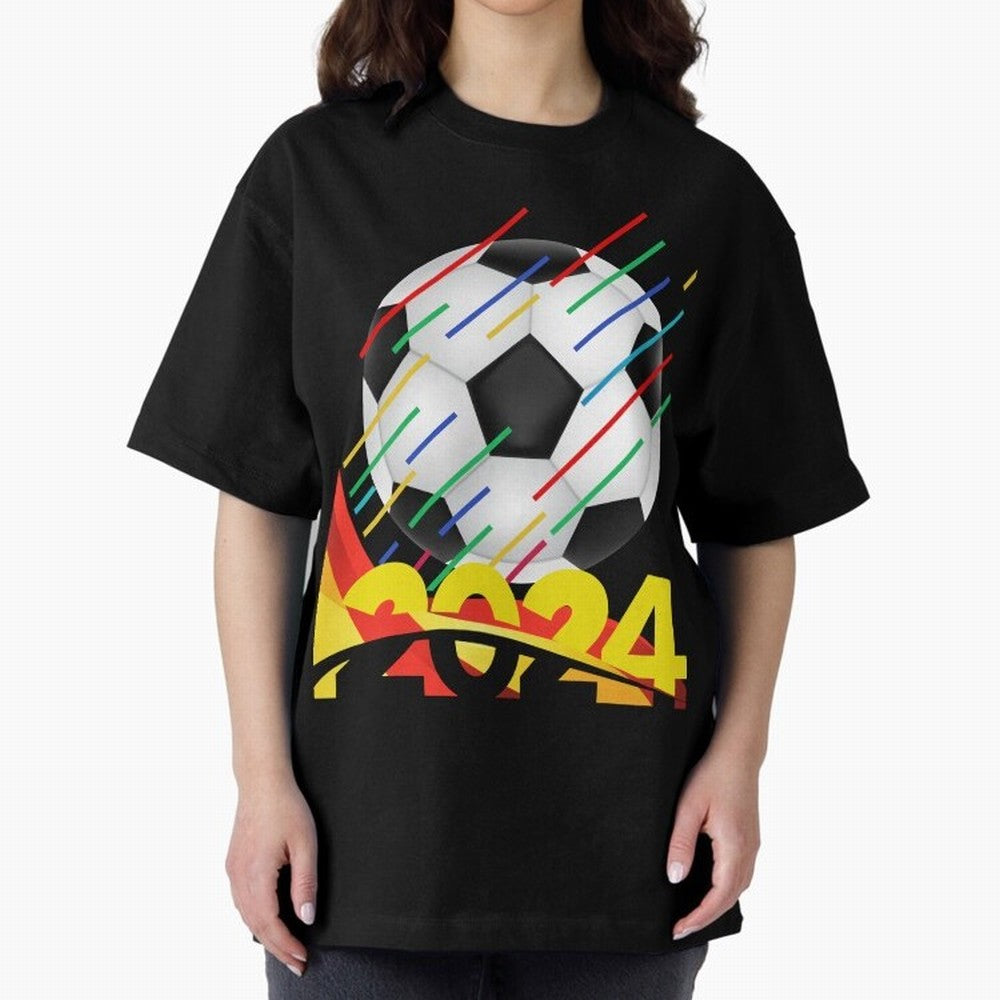 FOOTBALL 2024 Oversized T-Shirt Celebrate Every Goal in the FIFA World Cup 2026 Journey through Haaland Highlights, England and Germany Pride, Sports Nostalgia, International Competition, Famous Players and Unforgettable Victories; Ideal for Fans