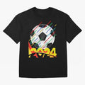 FOOTBALL 2024 Oversized T-Shirt Celebrate Every Goal in the FIFA World Cup 2026 Journey through Haaland Highlights, England and Germany Pride, Sports Nostalgia, International Competition, Famous Players and Unforgettable Victories; Ideal for Fans