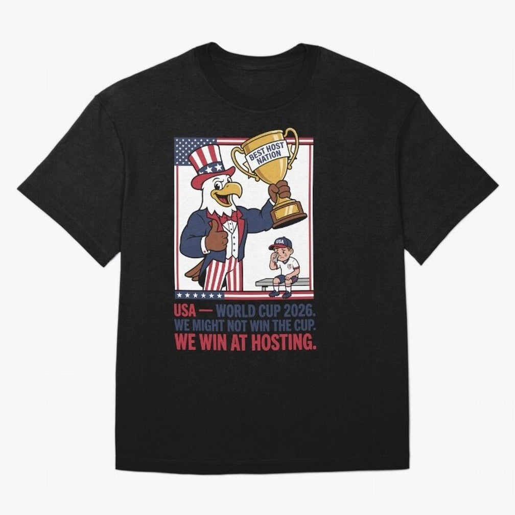 We Might Not Win the Cup We Win at Hosting V3 Oversized T-Shirt Elevate Match Day Hype around FIFA World Cup 2026 Group Stage, Haaland, Argentina and Brazil, Stadium Memories, Football Loyalty, International Chants and Championship Tradition; Great
