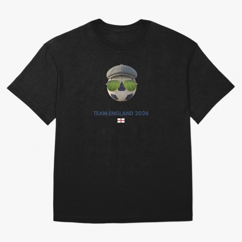 Football Fan Gear: Team England 2026 Oversized T-Shirt Show Fan Pride Across FIFA World Cup 2026 Filled with Cristiano Ronaldo, Haaland and CR7, England, France and Netherlands Energy, Championship Spirit, Famous Goals, Roaring Crowds and