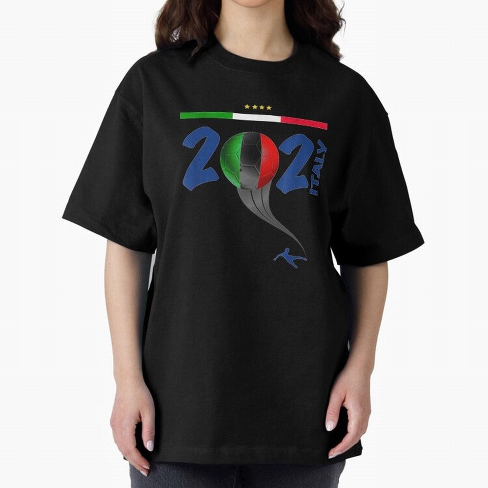 Italy Football - Italian Soccer National Team Oversized T-Shirt Spotlight the FIFA World Cup 2026 Journey through Messi, CR7 and Mbappe Highlights, England, France and Netherlands Pride, Football Passion, Legendary Performances, Festival Vibes and