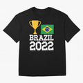 Brazil Soccer Team Fan Football Brazilian Flag 2022 T-Shirt - Brazil T shirt Soccer - Brazil Flag Vintage - Brazilian Oversized T-Shirt Join Supporters Worldwide for the FIFA World Cup 2026 Journey through Haaland and Mbappe Highlights, Brazil,