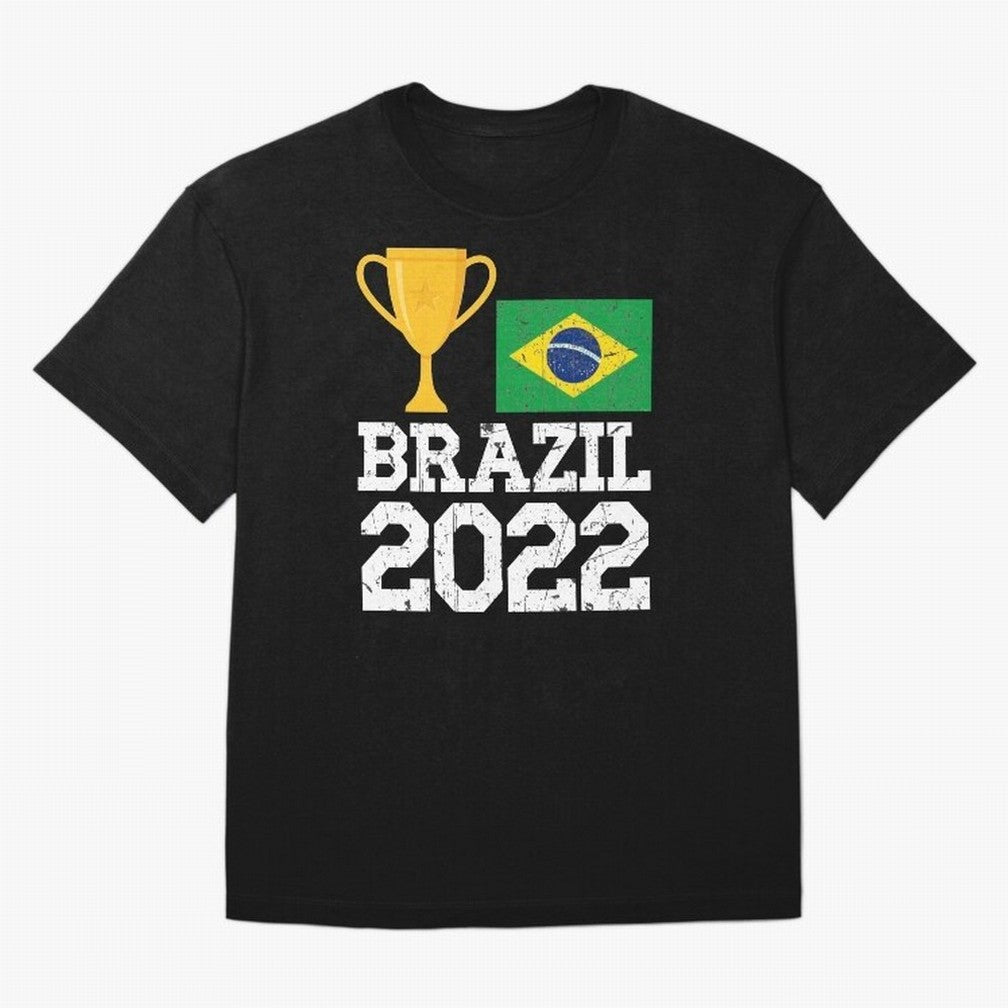 Brazil Soccer Team Fan Football Brazilian Flag 2022 T-Shirt - Brazil T shirt Soccer - Brazil Flag Vintage - Brazilian Oversized T-Shirt Join Supporters Worldwide for the FIFA World Cup 2026 Journey through Haaland and Mbappe Highlights, Brazil,
