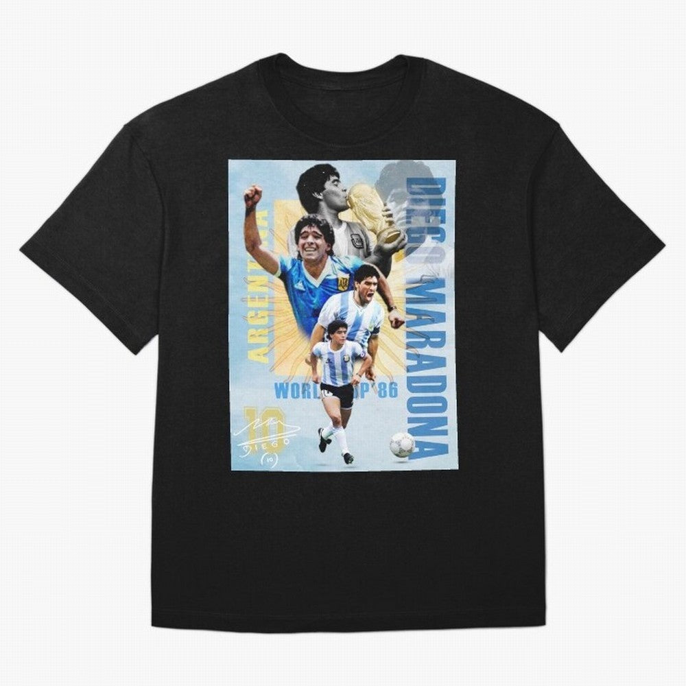 Diego Maradona Argentina Poster - Iconic World Cup Legend Art Print Oversized T-Shirt Bring Match Day Fire to FIFA World Cup 2026 for Fans of Neymar and Netherlands, Bringing Game Day Rituals, Football Legends, Country Pride and the Road to the