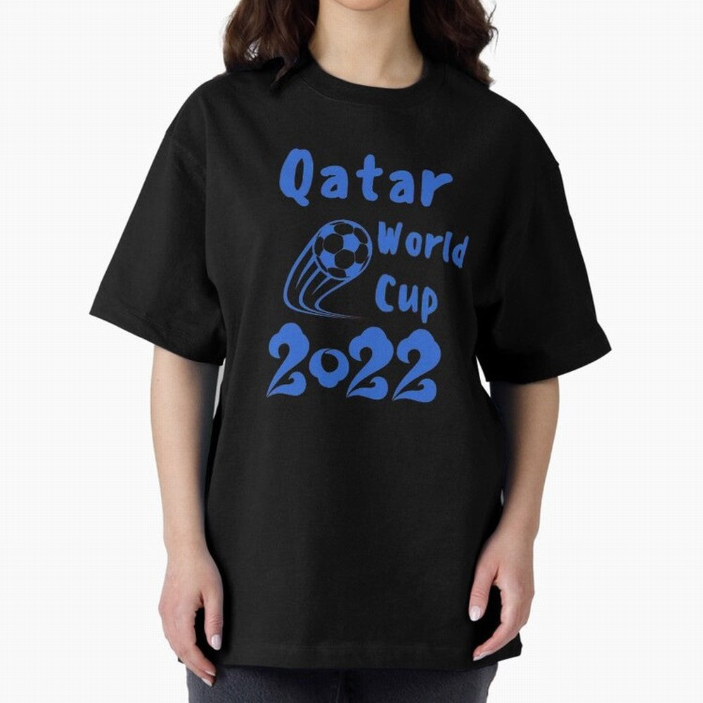 qatar world cup 2022 Oversized T-Shirt Celebrate the Biggest Stage of the FIFA World Cup 2026 Journey through Mbappe and Neymar Highlights, Germany Pride, Goal Celebration Energy, Supporter Heritage, Football Icons and Worldwide Tournament Joy;
