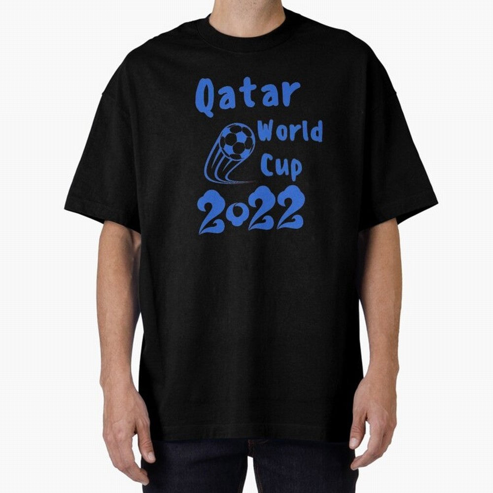 qatar world cup 2022 Oversized T-Shirt Celebrate the Biggest Stage of the FIFA World Cup 2026 Journey through Mbappe and Neymar Highlights, Germany Pride, Goal Celebration Energy, Supporter Heritage, Football Icons and Worldwide Tournament Joy;