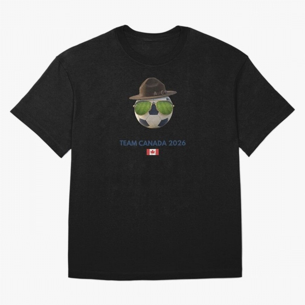 Soccer Fan Gear: Team Canada 2026 Oversized T-Shirt Bring a Vintage Feel to FIFA World Cup 2026 Featuring Messi, Neymar and Mbappe, Netherlands Energy, Football Festival Excitement, Trophy Ambitions, Country Rivalries and Star Player Buzz; Made for