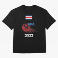 World Cup Qatar 2022 Costa Rica Oversized T-Shirt Carry Global Football Passion for FIFA World Cup 2026, with Messi and Cristiano Ronaldo, France, Global Supporter Spirit, Legendary Goals, National Colors and Tournament Celebration; Ideal for