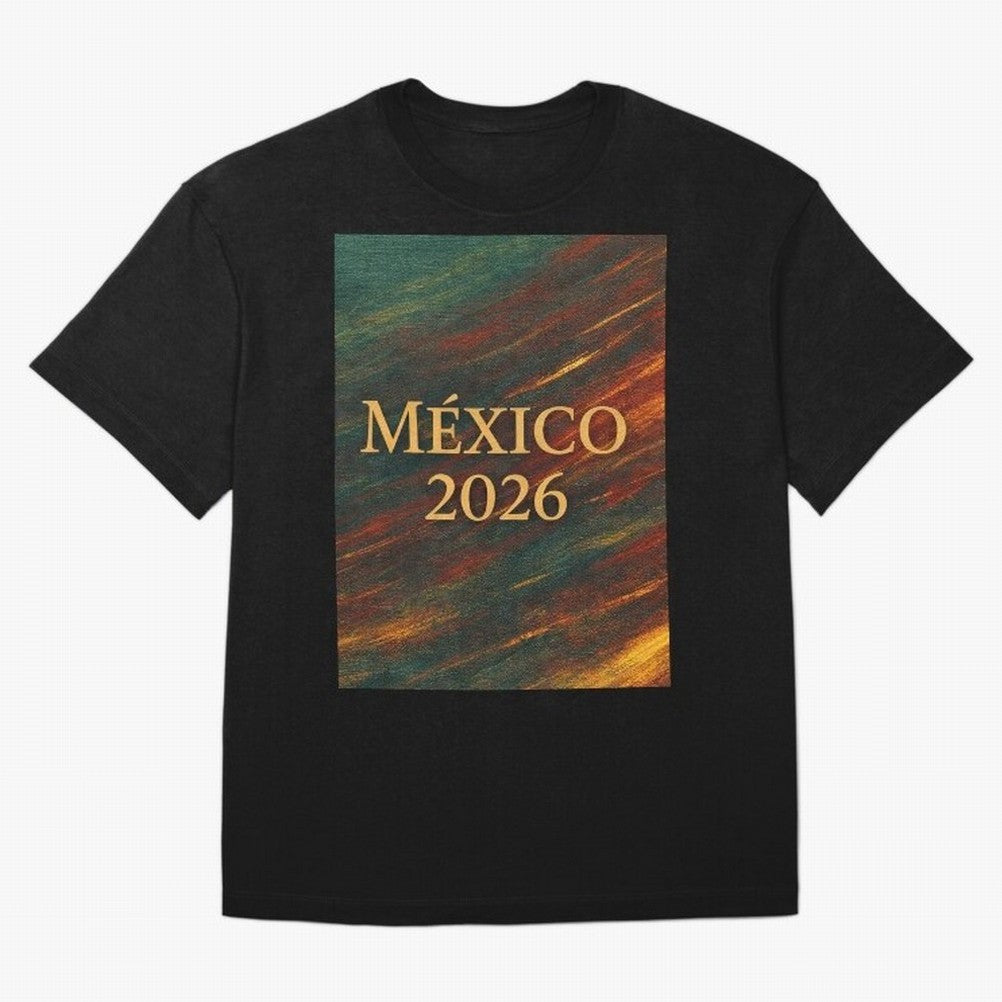 Mexico 2026 Arc of Color - Elegant and Luxury Design for Soccer Fans Oversized T-Shirt Celebrate Unforgettable Nights in FIFA World Cup 2026 Spirit, Built around Argentina and Brazil, Neymar, Haaland and Cristiano Ronaldo, Tournament Hype, Historic