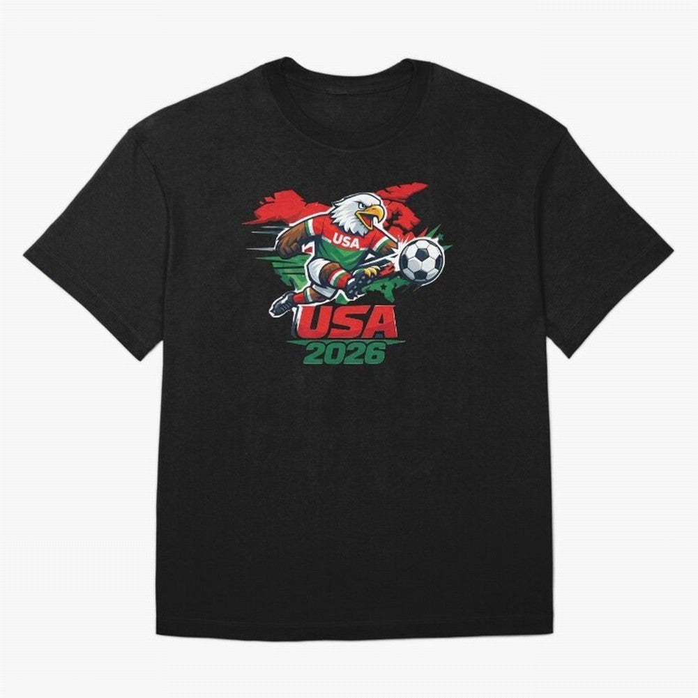 USA Canada Mexico Soccer Cup Oversized T-Shirt Spotlight FIFA World Cup 2026 for Fans of Messi, CR7 and Mbappe and Portugal, Bringing Global Supporter Spirit, Legendary Goals, National Colors and Tournament Celebration; Perfect for People Who Love