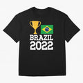 Brazil Soccer Team Fan Football Brazilian Flag 2022 T-Shirt - Brazil T shirt Soccer - Brazil Flag Vintage - Brazilian Oversized T-Shirt Remember Iconic Moments from Global Football Passion for FIFA World Cup 2026 USA Canada Mexico, Built around