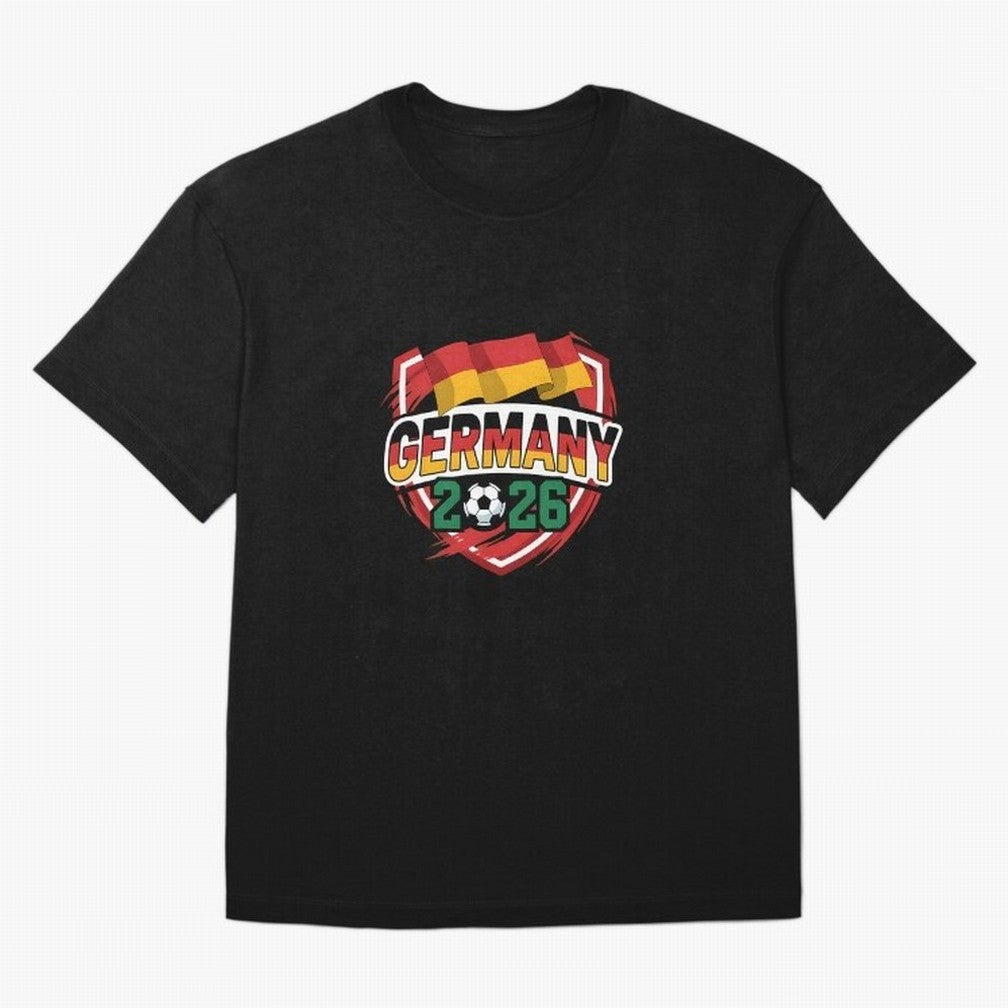 Germany World Cup 2026 Germany Football Oversized T-Shirt Show Support during the FIFA World Cup 2026 Group Stage Journey through Neymar Highlights, France Pride, Vintage Soccer Flavor, Modern Football Stars, National Flags and Final Night Emotion;