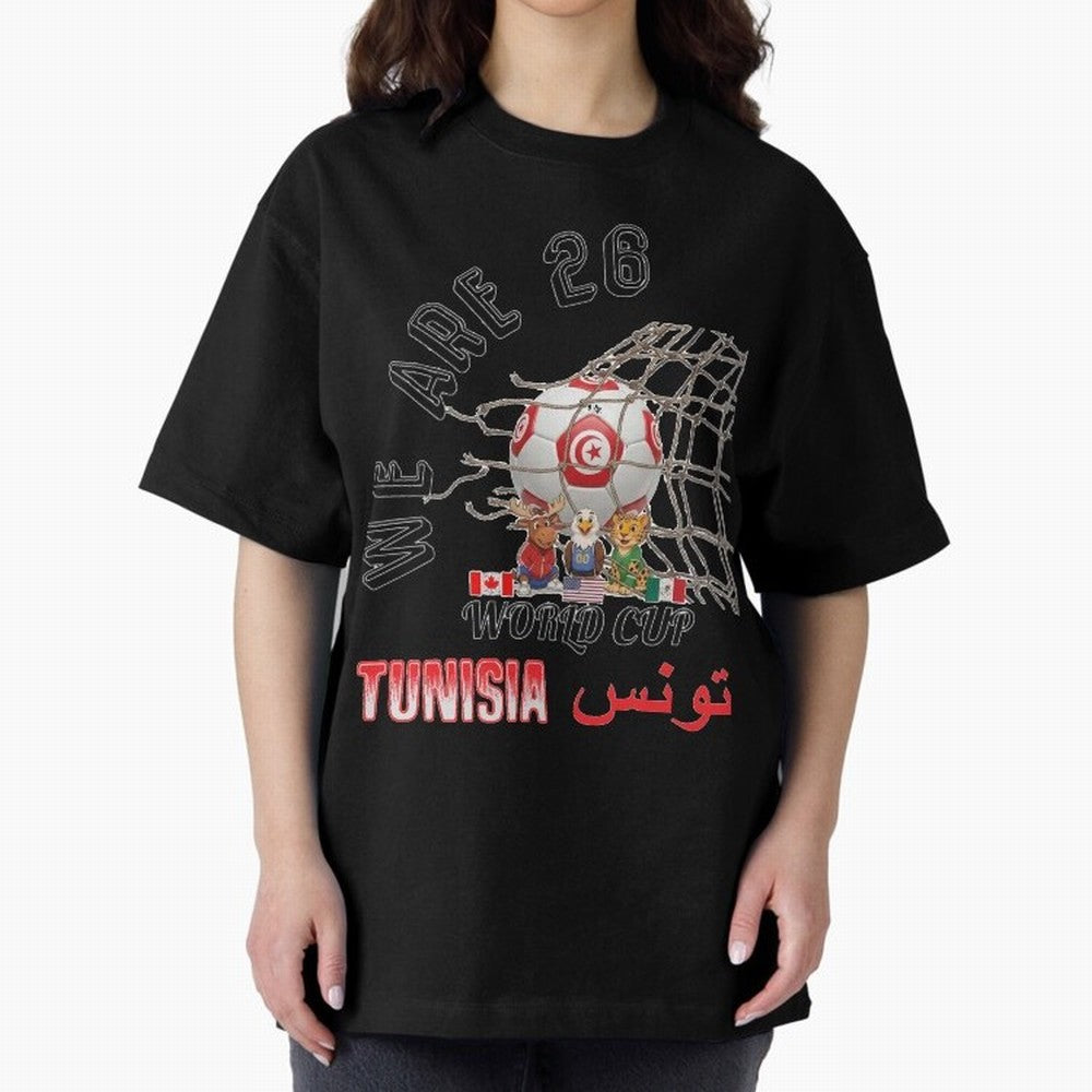World cup 26 - Tunisia Oversized T-Shirt Treasure Match Day Hype around FIFA World Cup 2026, Cristiano Ronaldo, Haaland and CR7, Argentina and Brazil, Football Passion, Legendary Performances, Festival Vibes and Supporter Community; Created for