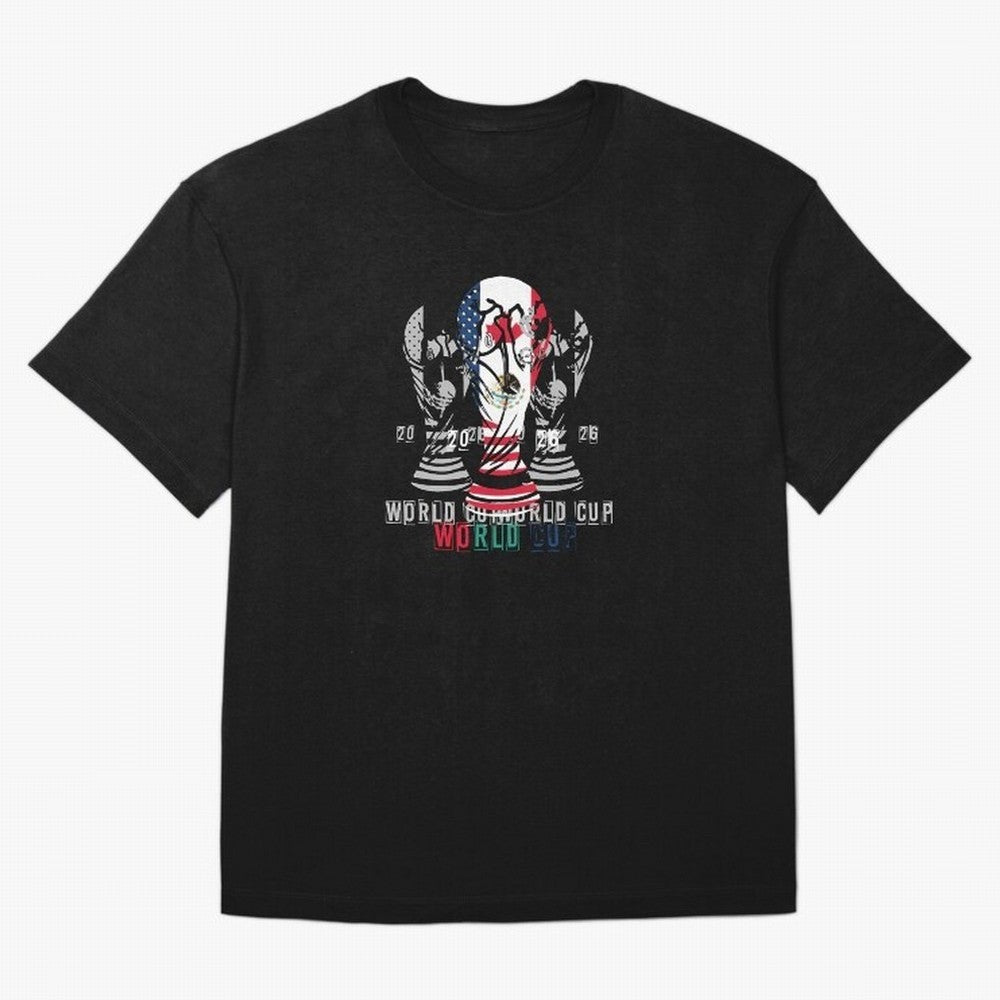 Fifa world cup 2026 USA - Mexico - canada T-Shirt_84601424 Oversized T-Shirt Step into FIFA World Cup 2026 Spirit, Centered on Argentina, France and Brazil, Messi and Cristiano Ronaldo, Goal Celebration Energy, Supporter Heritage, Football Icons