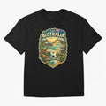 Australia FIFA World Cup 2026 Sydney Opera House Outback Kangaroo Coast Oversized T-Shirt Stand Proud for Global Football Passion for FIFA World Cup 2026 Group Stage, Highlighting Messi, CR7 and Mbappe, Brazil, Classic Soccer Heritage, Championship