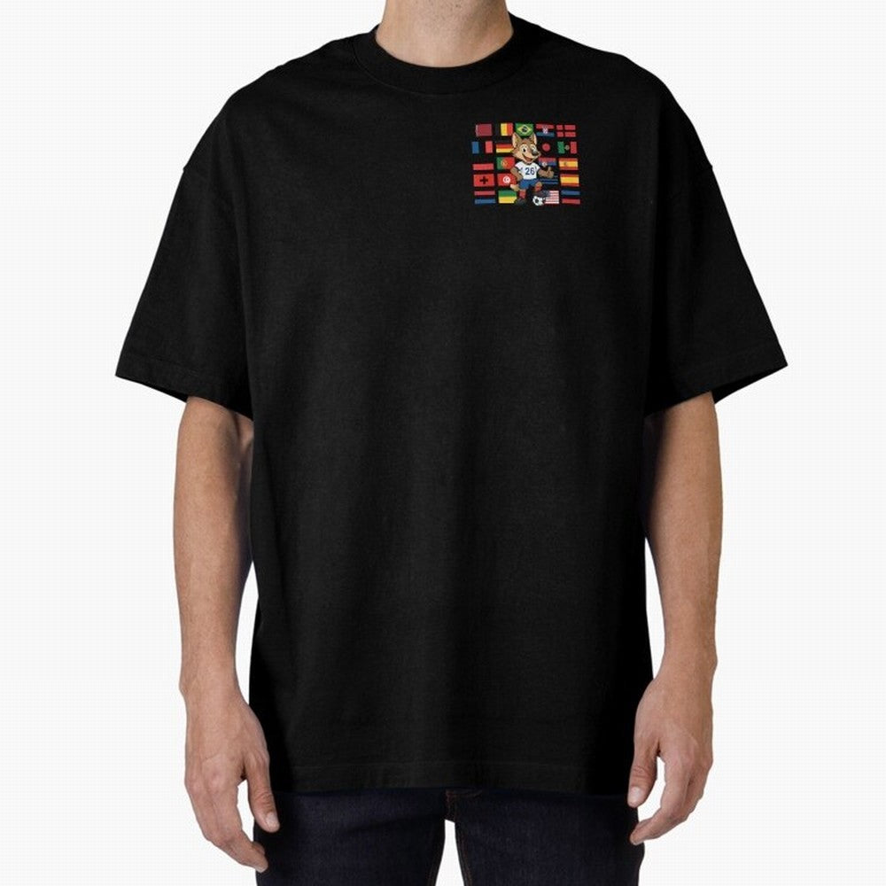 Copa Mundial de F¨²tbol Oversized T-Shirt Represent the Passion of FIFA World Cup 2026 Inspired by Neymar, Argentina Energy, Game Day Rituals, Football Legends, Country Pride and the Road to the Final; Perfect for Fans, Collectors, Family