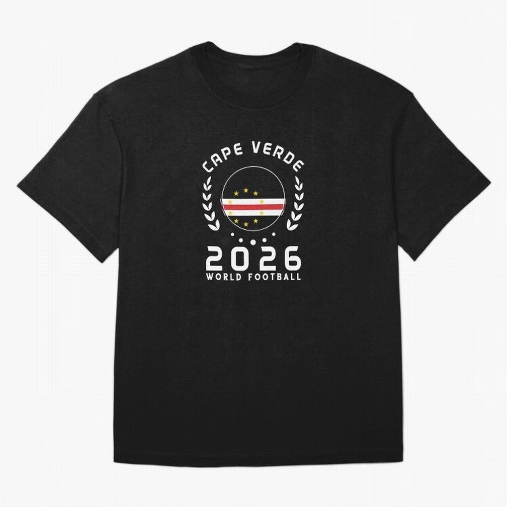 World Cup 2026 Cape Verde Football Fan Cape Verdean Supporter Gift T-Shirt_85310196 Oversized T-Shirt Represent Fans Who Live for FIFA World Cup 2026 Group Stage Featuring Messi, CR7 and Mbappe, Brazil Energy, Goal Celebration Energy, Supporter