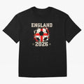 Front Print England Soccer World Cup 2026 - English Fan Gift T-Shirt_84562392 Oversized T-Shirt Celebrate Global Passion for FIFA World Cup 2026 Group Stage for Fans of CR7 and Spain, Bringing Tournament Hype, Historic Matchups, Family Viewing