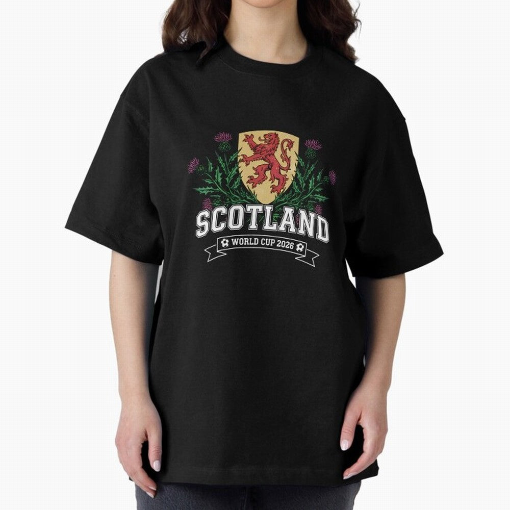 Scotland World Cup 2026 - Tartan Army Football Fan, USA Mexico Canada, Sports Souvenir T-Shirt_84153702 Oversized T-Shirt Bring a Vintage Feel to FIFA World Cup 2026 USA Canada Mexico Built around Neymar, Haaland and Cristiano Ronaldo, England and