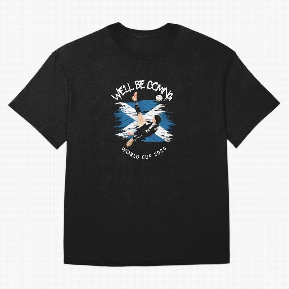 We'll be coming 2026 - Scotland World Cup 2026 ¨C Tartan Army Returns T-Shirt_83870657 Oversized T-Shirt Carry FIFA World Cup 2026 for Fans of Haaland and France and Portugal, Bringing Soccer Culture, Superstar Moments, National Team Dreams and