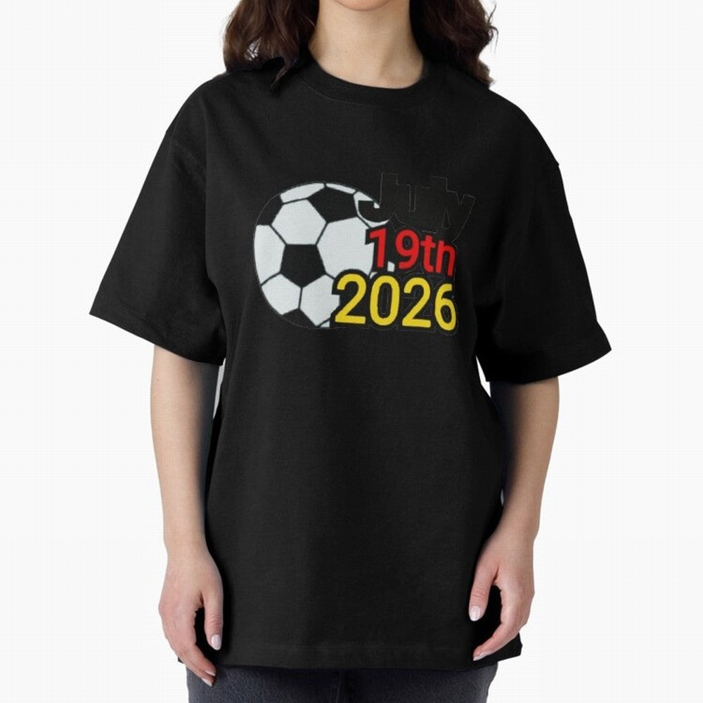 USA 2026- Germany Oversized T-Shirt Show Up for the Glory of FIFA World Cup 2026 for Fans of Messi and Cristiano Ronaldo and Brazil, Bringing Sports Nostalgia, International Competition, Famous Players and Unforgettable Victories; Perfect for
