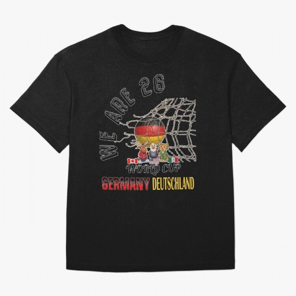 World cup 26 - Germany Oversized T-Shirt Celebrate the Magic of FIFA World Cup 2026 Group Stage with Messi, Portugal Energy, Retro Football Energy, Iconic Rivalries, Trophy Chase Drama and Stadium Atmosphere; Made for Die Hard Supporters, Soccer