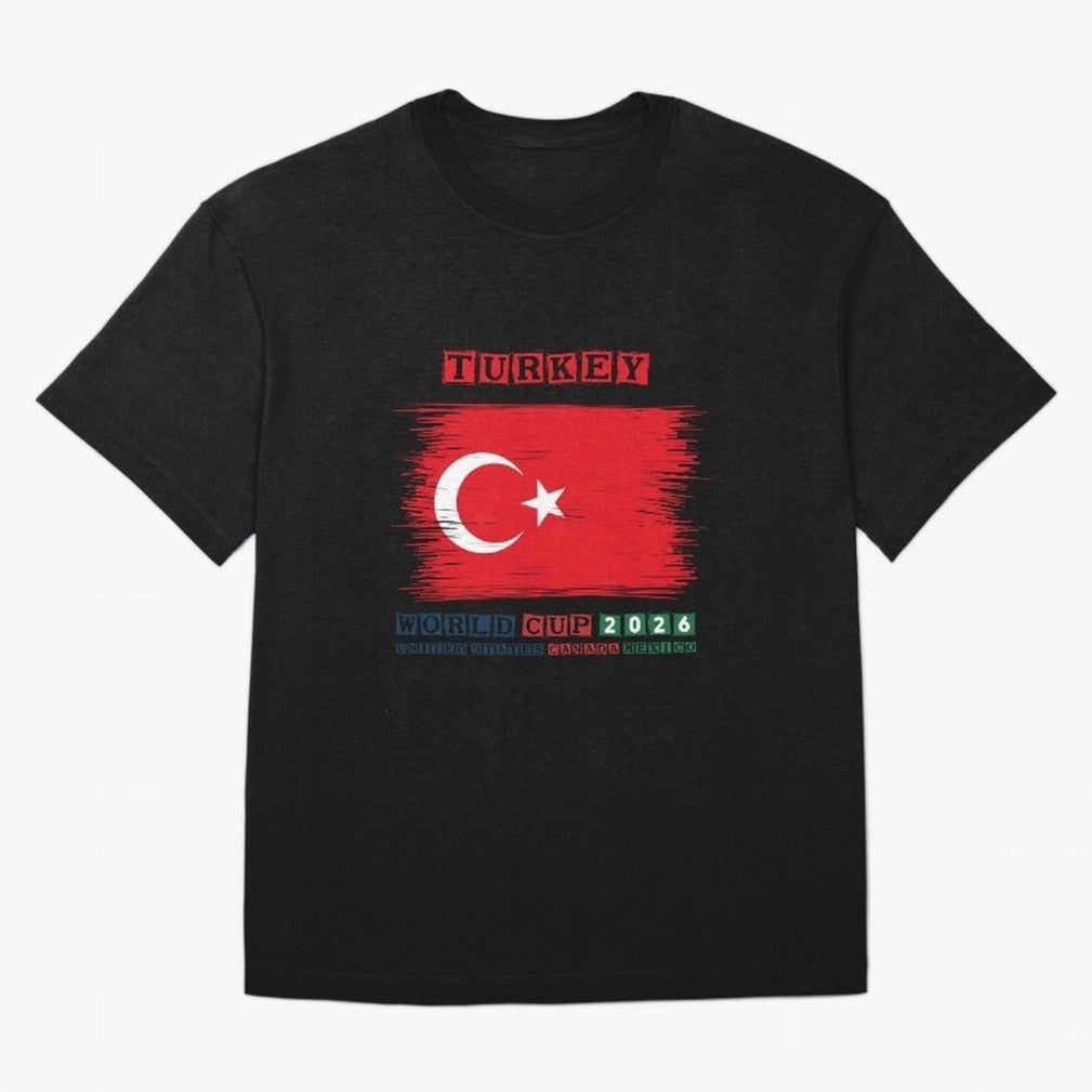 TURKEY WORLD CUP 2026 Oversized T-Shirt Unlock the FIFA World Cup 2026 Group Stage Journey through CR7 Highlights, England and Germany Pride, Champion Mindset, Group Stage Buzz, Knockout Tension and Passionate Fan Culture; Great for Supporters Who