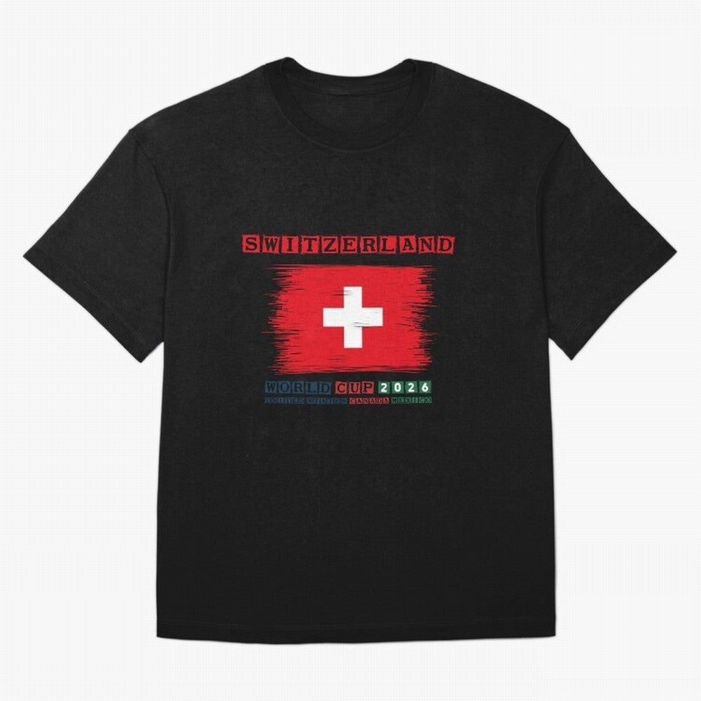 SWETZERLAND WORLD CUP 2026 Oversized T-Shirt Relive Legendary Nights from FIFA World Cup 2026 Group Stage for Fans of Mbappe and Neymar and Netherlands, Bringing Supporter Pride, Iconic Celebrations, Legendary Names and Global Match Day Energy;
