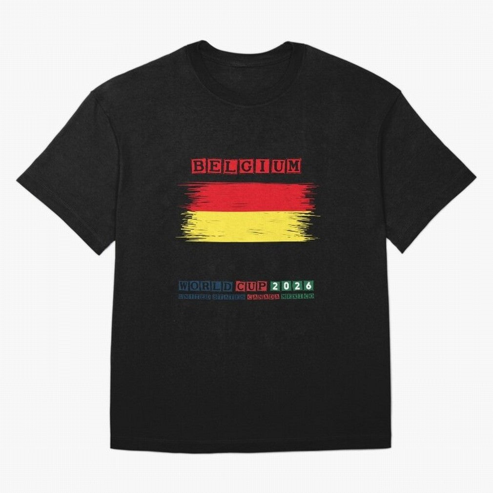BELGIUM WORLD CUP 2026 Oversized T-Shirt Fuel Match Day Hype around FIFA World Cup 2026 Group Stage, CR7 and Messi, Argentina and Brazil, Classic Soccer Heritage, Championship Pressure, Fan Loyalty and International Pride; Ideal for Football Dads,