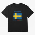 SWEDEN WORLD CUP 2026 Oversized T-Shirt Show Your Love for FIFA World Cup 2026 USA Canada Mexico Spirit, Driven by Spain, CR7 and Messi, Goal Celebration Energy, Supporter Heritage, Football Icons and Worldwide Tournament Joy; Built for Supporters