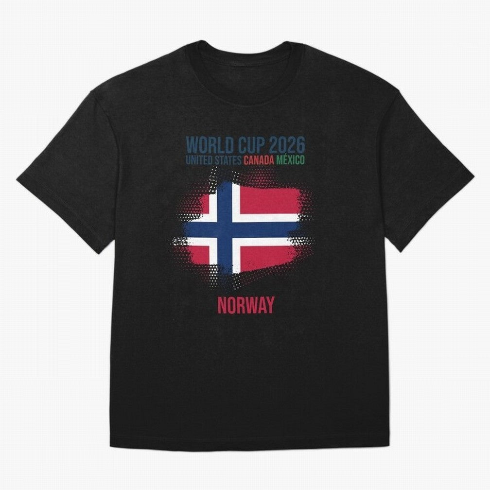 NORWAY WORLD CUP 2026 Oversized T-Shirt Make Every Kick Count in FIFA World Cup 2026 USA Canada Mexico for Fans of Neymar, Haaland and Cristiano Ronaldo and Portugal, Bringing Fan Favorite Moments, National Team Passion, Big Match Drama and Soccer