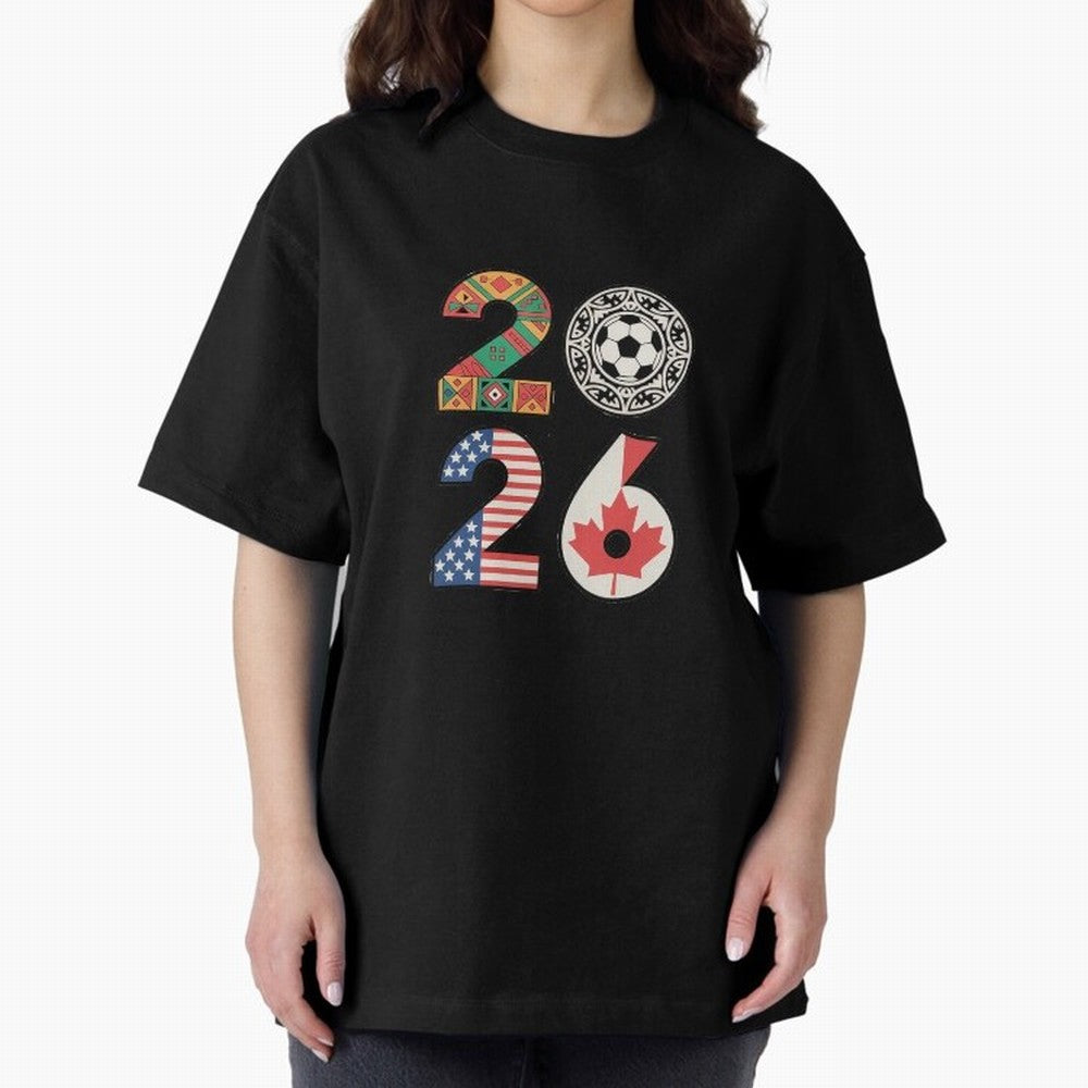 2026 Football Countries Design ¨C USA, Canada & Mexico Inspired Art Oversized T-Shirt Make Every Kick Count in Match Day Hype around FIFA World Cup 2026 USA Canada Mexico, Haaland, Germany, Fan Favorite Moments, National Team Passion, Big Match
