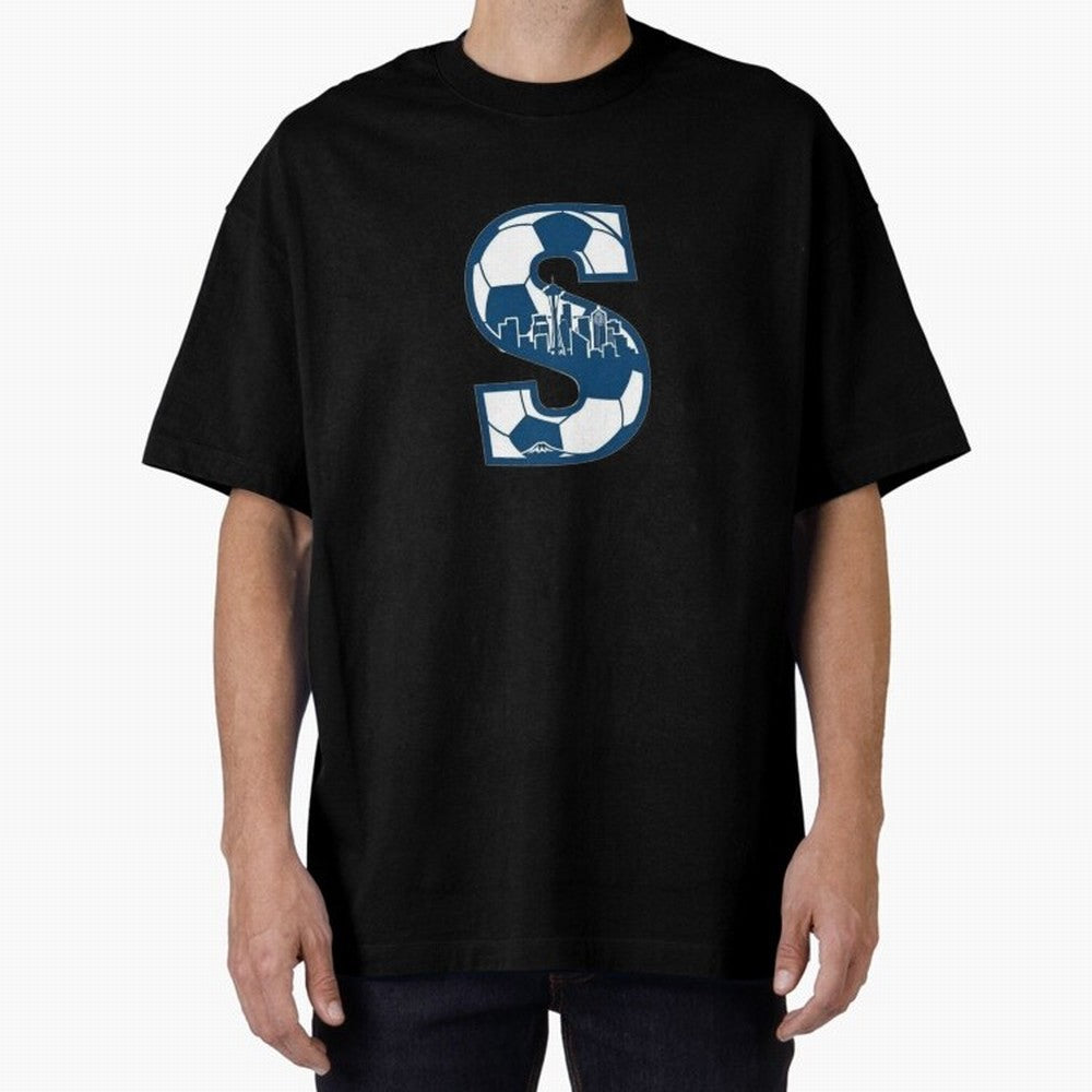 Seattle Soccer 2026 Oversized T-Shirt Join Supporters Worldwide for FIFA World Cup 2026 Driven by CR7 and Messi, Argentina, France and Brazil Energy, Classic Soccer Heritage, Championship Pressure, Fan Loyalty and International Pride; Ideal for