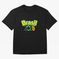 Brasil 2026 Football Mission - Road to Next World Cup T-Shirt Oversized T-Shirt Follow the Road to Match Day Hype around FIFA World Cup 2026 USA Canada Mexico, CR7 and Messi, England and Germany, Soccer Culture, Superstar Moments, National Team