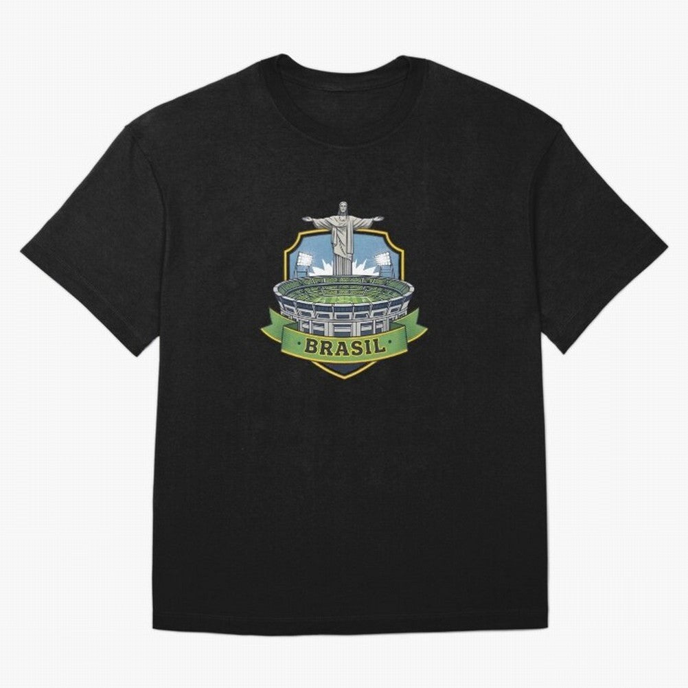 Brazil - World Cup 2026 Oversized T-Shirt Refresh Global Football Passion for FIFA World Cup 2026 Group Stage, Filled with Messi, CR7 and Mbappe, Argentina and Brazil, Global Supporter Spirit, Legendary Goals, National Colors and Tournament