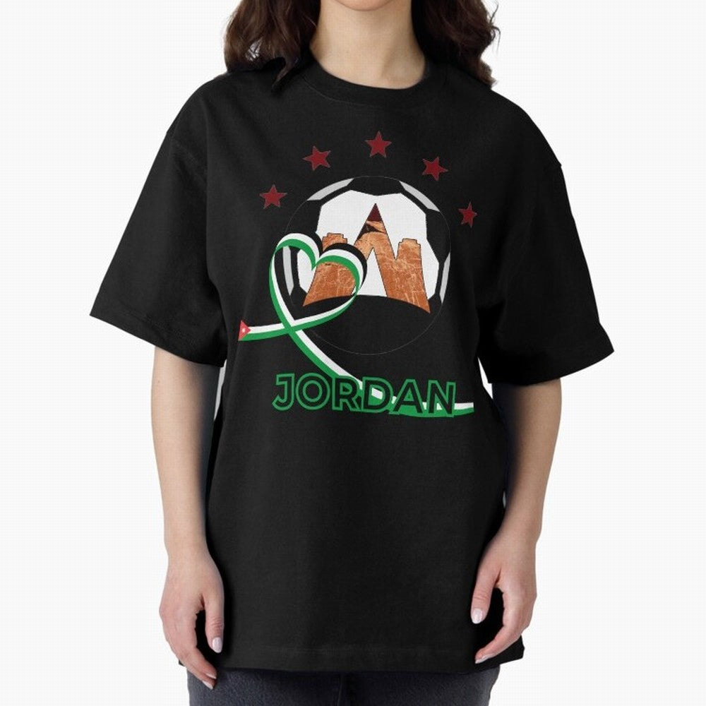 Jordan WC2026 Oversized T-Shirt Feel the Roar of FIFA World Cup 2026 Built around Neymar, Haaland and Cristiano Ronaldo, Spain and Netherlands Energy, Match Day Excitement, Supporter Culture, Golden Goals and Global Football Passion; Perfect for
