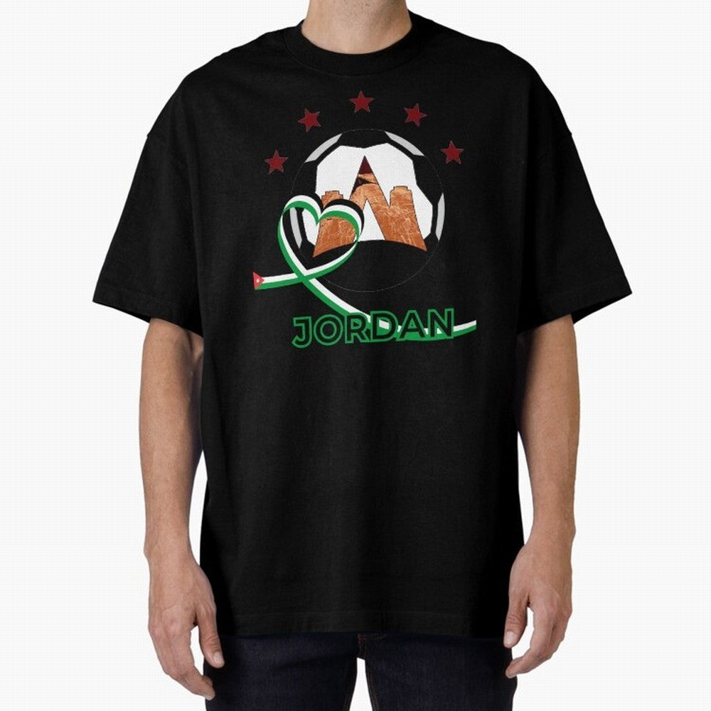 Jordan WC2026 Oversized T-Shirt Feel the Roar of FIFA World Cup 2026 Built around Neymar, Haaland and Cristiano Ronaldo, Spain and Netherlands Energy, Match Day Excitement, Supporter Culture, Golden Goals and Global Football Passion; Perfect for
